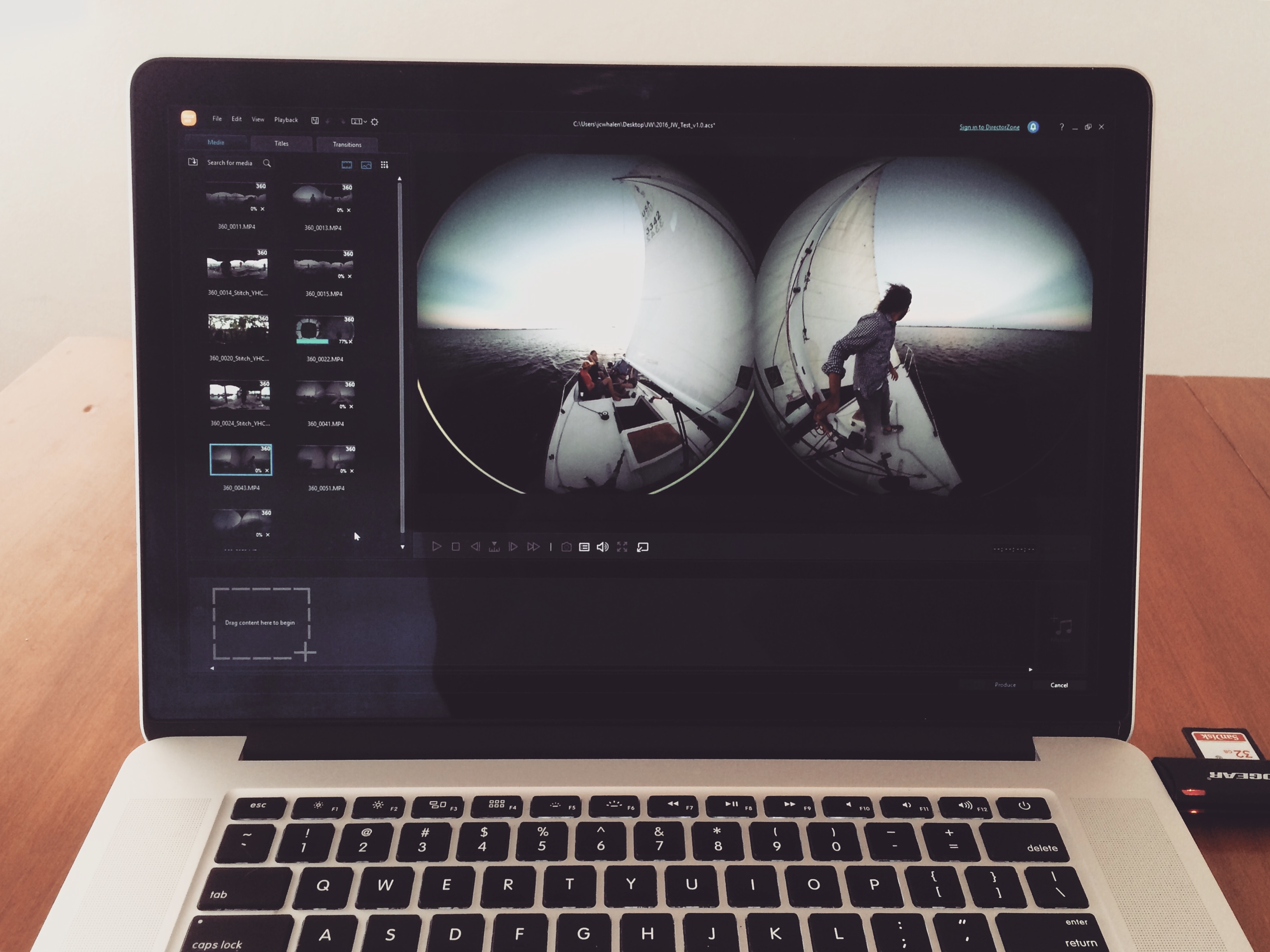 360° Workflow for Behind the Sail